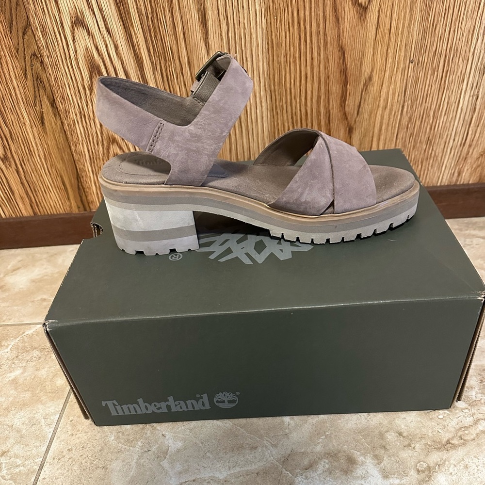 Timberland Women’s Violet Marsh X-Band Sandals (Size 8) Taupe Nubuck